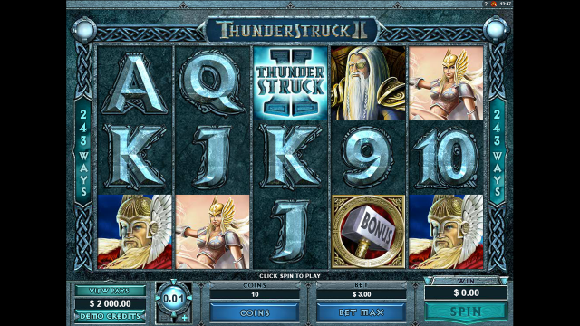 Игровой интерфейс Thunderstruck II 1